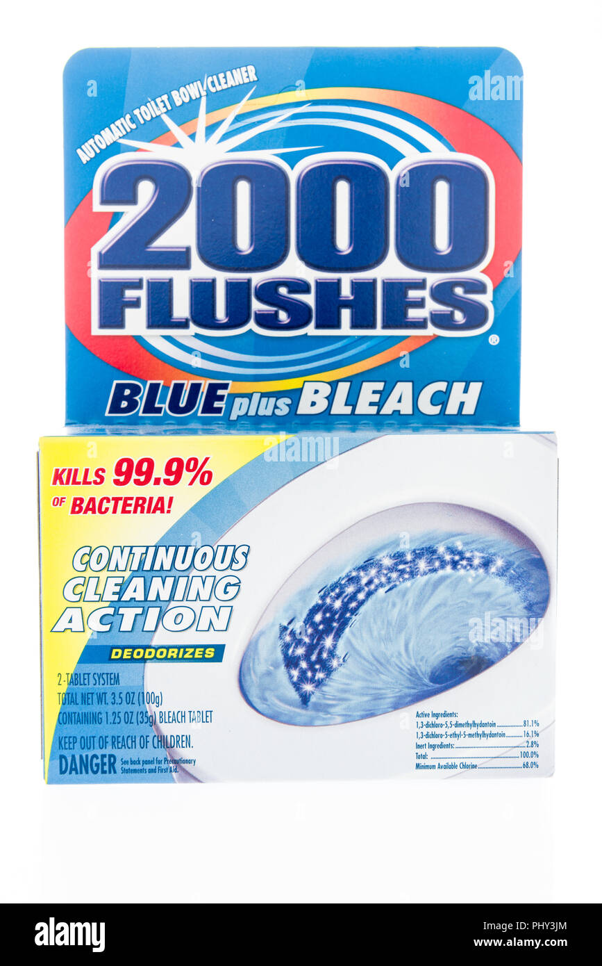 2000 flushes blue plus bleach instructions