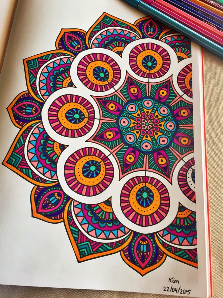 Instructions To Draw A Mandala