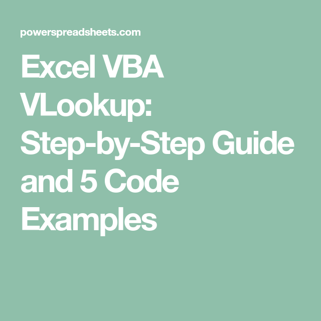 step by step vlookup instructions