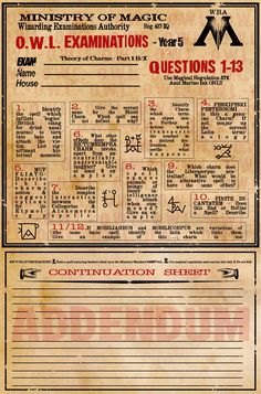 harry potter clue instructions