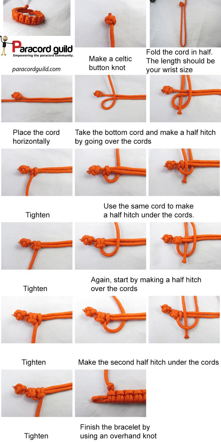paracord survival bracelet instructions