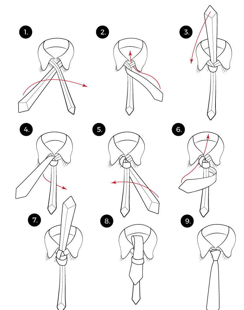 simple instructions on how to tie a tie