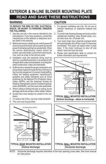 broan 509s installation instructions