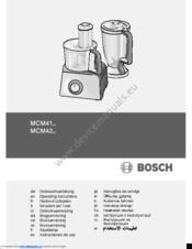 bosch mcm4100gb food processor instructions