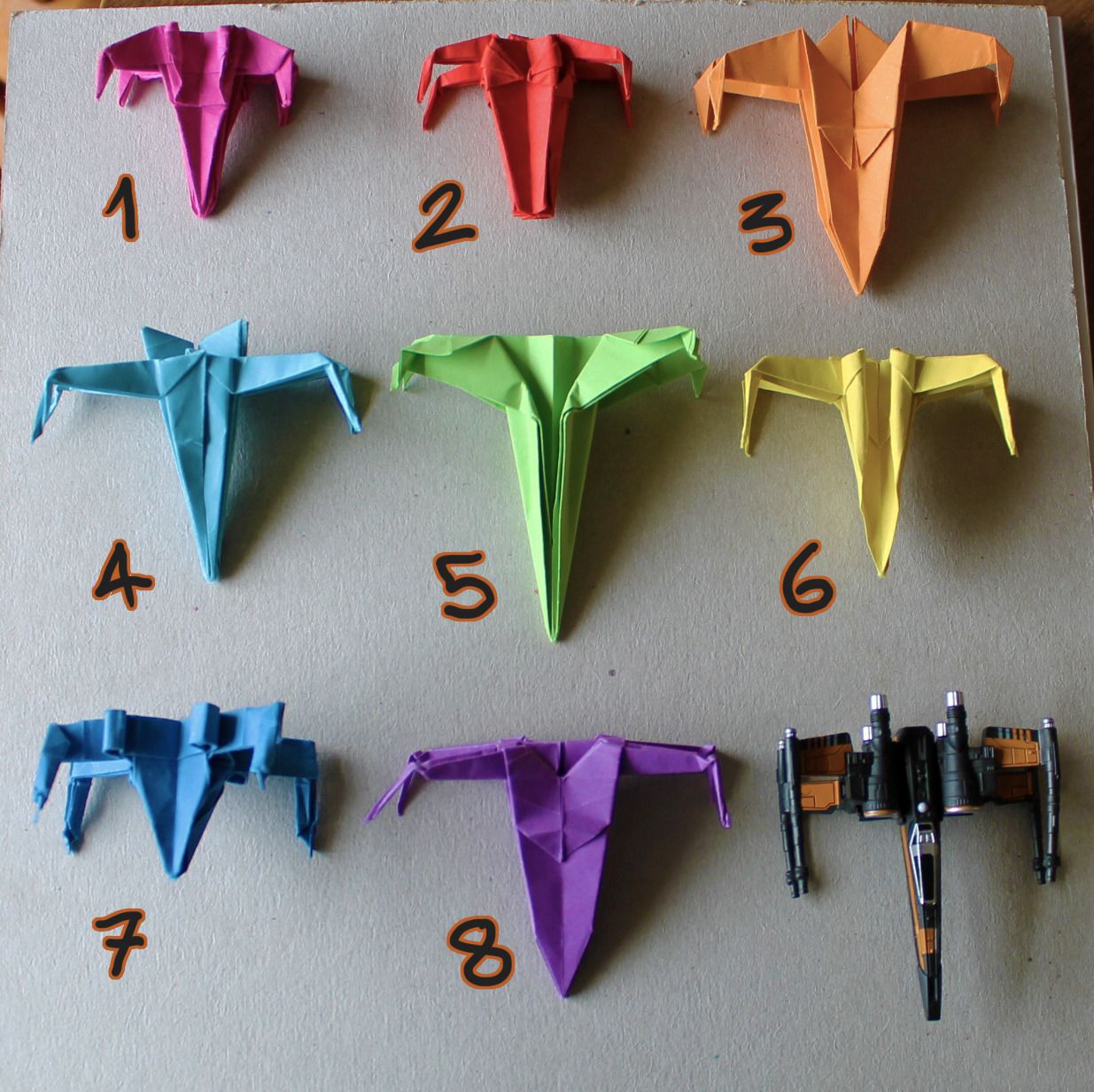 origami x wing instructions