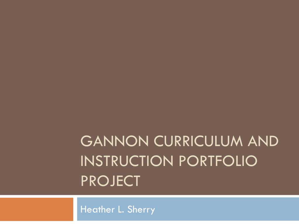 curriculum instruction and assessment ppt