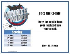 face the cookie minute to win it instructions