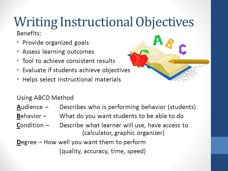 importance of instructional objectives in teaching