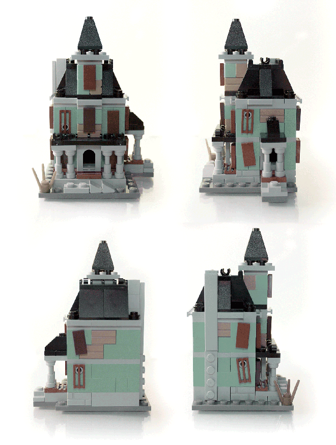 lego haunted house instructions