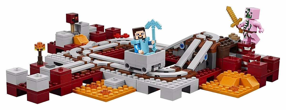 lego minecraft nether railway instructions