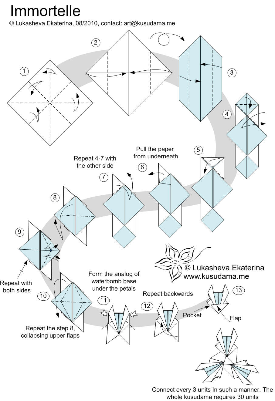 origami magic ball instructions diagrams