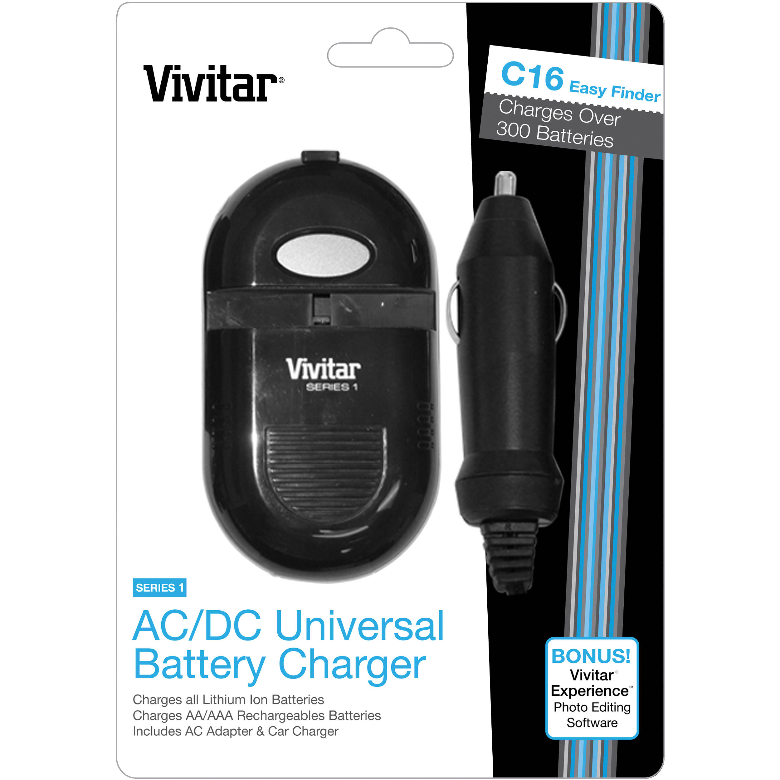 vivitar universal battery charger instructions